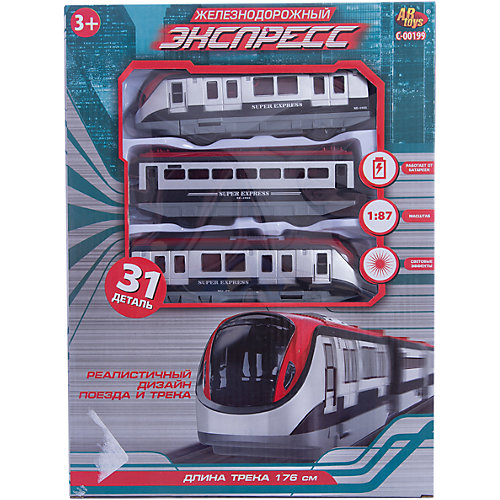 Железная дорога Abtoys "Экспресс" 31 деталь, 176 см от ABtoys