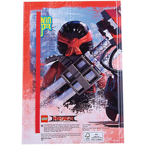 Книга для записей (96 листов, линейка) с резинкой LEGO Ninjago Movie (Лего Фильм: Ниндзяго)-Kai от LEGO
