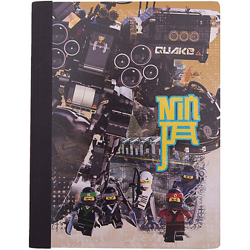 Тетрадь (100 листов, линейка) LEGO Ninjago Movie (Лего Фильм: Ниндзяго), размер: 19х24,7 см от LEGO
