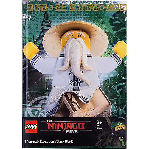 Книга для записей (96 листов, линейка) с резинкой LEGO Ninjago Movie (Лего Фильм: Ниндзяго)-Sensei Wu от LEGO