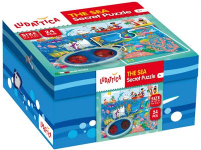 Секретный паззл "МОРСКИЕ ОБИТАТЕЛИ", Ludattica