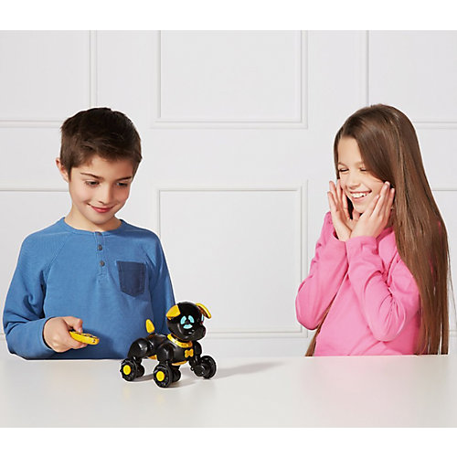 Робот на р/у WowWee Собака Чиппи, черная от WowWee