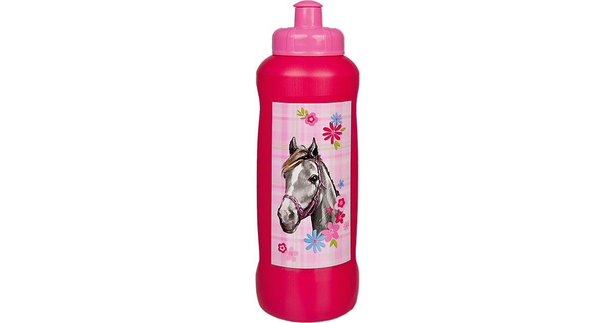 Trinkflasche Horse Champion, 450 ml rosa/rot