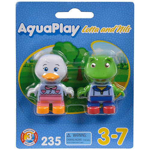 Игровой набор для водных треков Big AquaPlay Утка Лотта и лягушка Нильс от Aquaplay