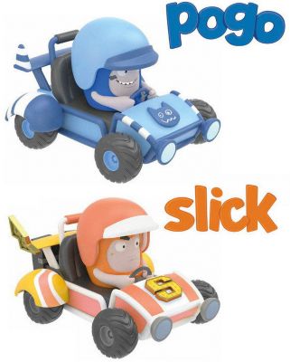 Миникартинги Oddbods, Пого и Слик, 2 шт