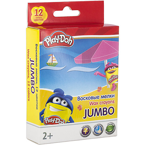 Восковые мелки Jumbo Академия Групп "Play-Doh" 12 цветов от Академия групп