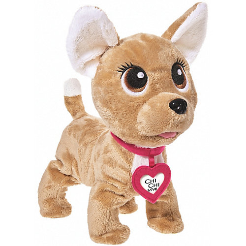 Интерактивная мягкая игрушка Simba Chi-Сhi Love Собачка "Счастливчик" с сумочкой, 20 см от Simba