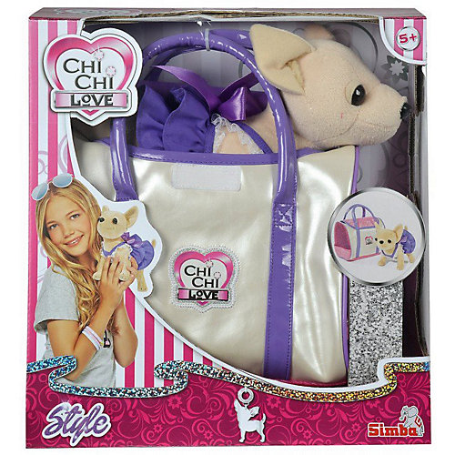 Мягкая игрушка Simba Chi-Сhi Love Собачка Чихуахуа в платье с сумочкой, 20 см от Simba