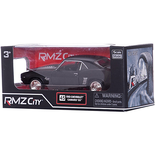 Металлическая машинка RMZ City "Chevrolet Camaro 1969" 1:32, серый матовый от RMZ City