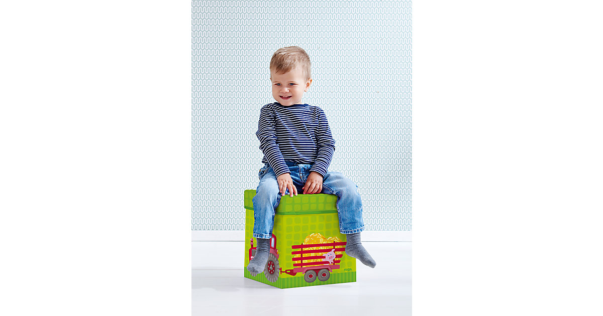 HABA · Sitzhocker & Aufbewahrungsbox Traktor HABA · Sitzhocker & Aufbewahrungsbox Traktor