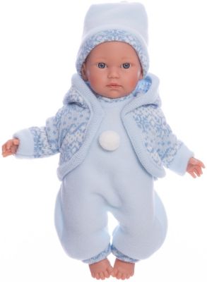 Кукла-пупс Llorens Кукуй в голубом комбинезоне, 30 см