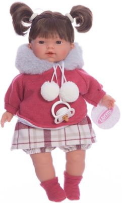 Кукла-пупс Llorens Татьяна в кофте с бумбонами, 33 см