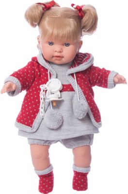 Кукла-пупс Llorens Пиппа в сером платье, 42 см