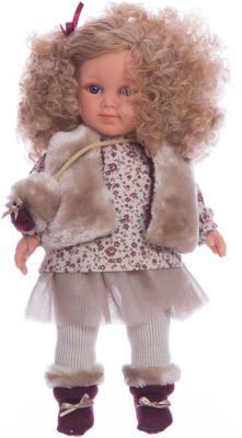 Классическая кукла Llorens Елена в кофте и юбке, 35 см