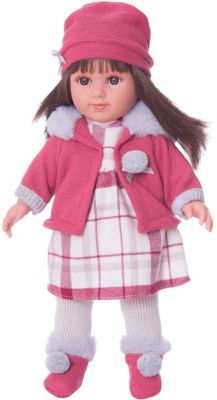 Классическая кукла Llorens Елена в клетчатом платье, 35 см