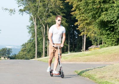 Scooter HUDORA Big Wheel 205 RX Pro schwarz/rot Das Original RI8637