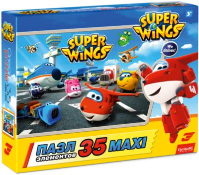 Пазл Maxi Origami "Супер Крылья" Все вместе, 35 элементов