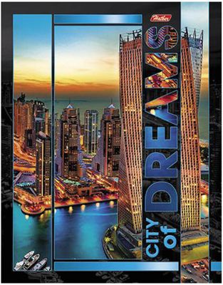 Тетрадь на кольцах А5 240л. (3 блока) "Город мечты"