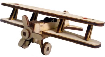 Сборная деревянная модель Lemmo "Советский самолет И-15", подвижная