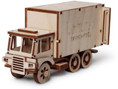 Сборная деревянная модель Lemmo "Фургон. ЧИП", подвижная