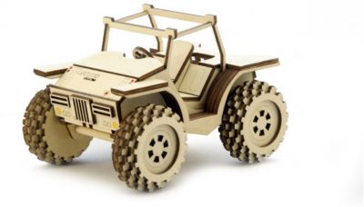 Сборная деревянная модель Lemmo "Багги", подвижная