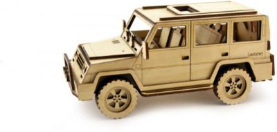 Сборная деревянная модель Lemmo "Внедорожник Парламент", подвижная