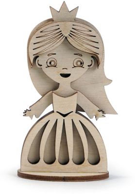 Сборная деревянная модель Lemmo "Маленькая принцесса", подвижная