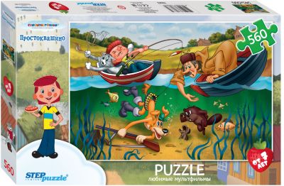 Пазл Step Puzzle "Простоквашино", 560 элементов