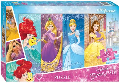 Пазл Maxi Step Puzzle "Disney Принцессы", 35 элементов