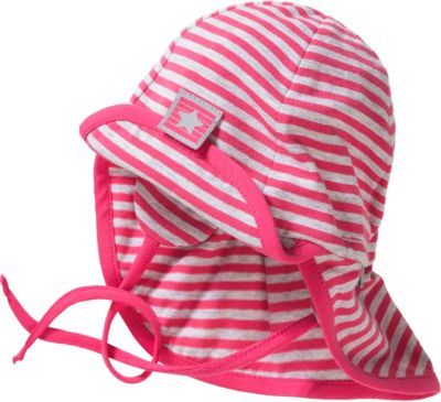 Baby Sonnenhut mit Nackenschutz zum Binden mit UV-Schutz 30+ pink Gr. 47 Mdchen Baby