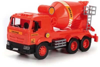 Машина Технопарк "Камаз. Бетономешалка", 25 см (свет, звук)