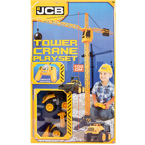 Строительный кран HTI "Строительная техника JCB" на д/у + 2 машинки, 100 см от HTI