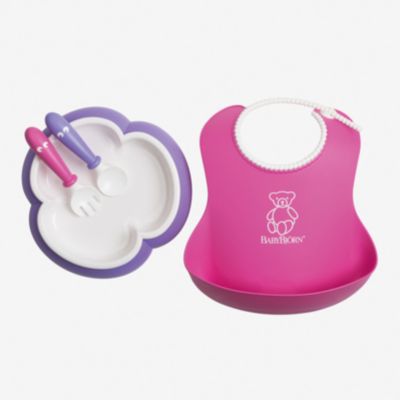 Набор для кормления BabyBjorn, розовый/лиловый