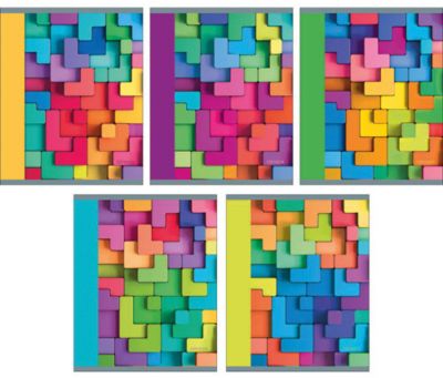 Тетрадь "Яркая мозаика" 48 л, клетка