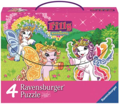 Пазл 4 в 1 "Филли Бабочки" 2*64 шт и 2*81 шт#