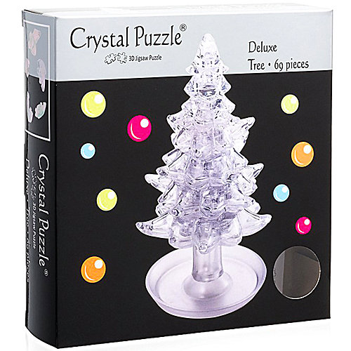 3D головоломка Елочка Белая от Crystal Puzzle