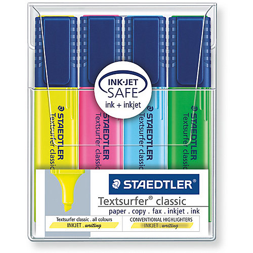 Набор маркеров-текстовыделителей Classic, 4 цвета, 1-5мм, Staedtler от Staedtler