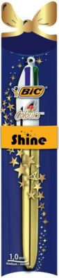 Шариковая ручка BIC 4 Colours Shine, Новогодняя упаковка