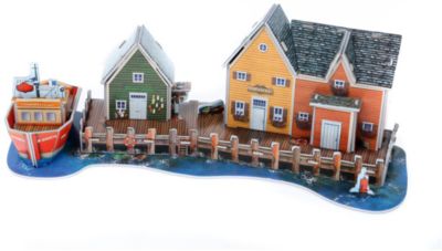 3D пазлы РЫБАЦКАЯ ПРИСТАНЬ ( 27 дет)