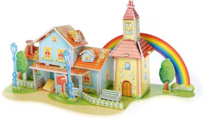 3D пазлы РАДУЖНЫЙ ДОМ ( 39 дет)