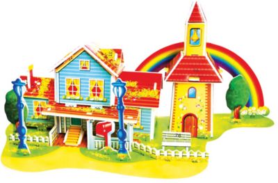 3D пазлы РАДУЖНЫЙ ДОМ (МИНИ СЕРИЯ) ( 34 дет)