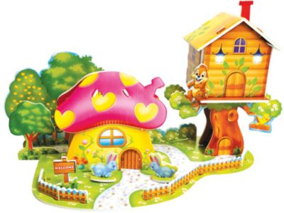 3D пазлы ГРИБНОЙ ДОМ (МИНИ СЕРИЯ) ( 26 дет)