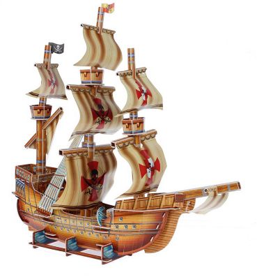 3D пазлы ПИРАТСКИЙ КОРАБЛЬ ( 79 дет)