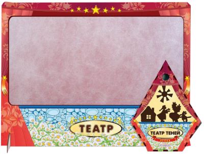 Театр теней Репка цветной с ширмой