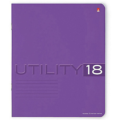 Тетрадь Unility 18 листов, клетка, цвет в ассортименте, 10 шт. от Альт