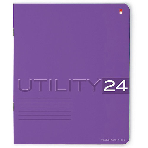 Тетрадь Unility 24 листов, линейка, цвет в ассортименте, 10 шт. от Альт