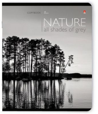 Тетрадь Природа Монохром 48 листов, клетка, 5 шт. рисунок в ассортименте