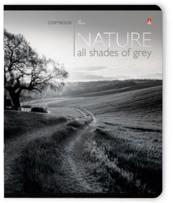 Тетрадь Природа Монохром 48 листов, клетка, 5 шт. рисунок в ассортименте