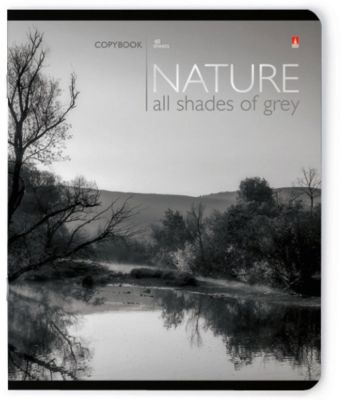 Тетрадь Природа Монохром 48 листов, клетка, 5 шт. рисунок в ассортименте