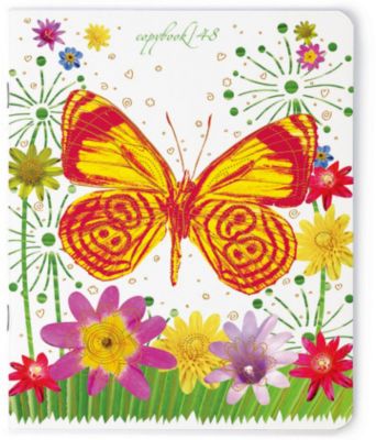 Тетрадь Праздник. Бабочки, 48 листов, клетка, 5 шт., рисунок